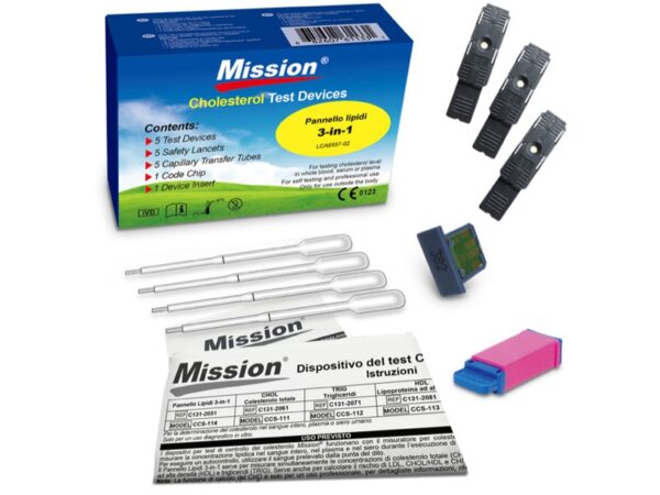 Pannello Test Profilo Lipidico 3in1 + Capillari 35 l per 23932 - 30 pezzi