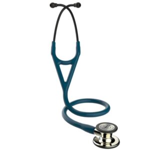 Stetoscopio Littmann Cardiology IV 6190 Blu Caraibi, Finitura Champagne - 69 cm - 1