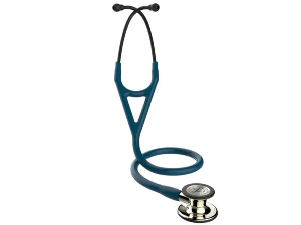 Stetoscopio Littmann Cardiology IV 6190 Blu Caraibi, Finitura Champagne - 69 cm