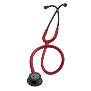 Stetoscopio Littmann Classic III 5868 Bordeaux, Finitura Nera - Special Edition