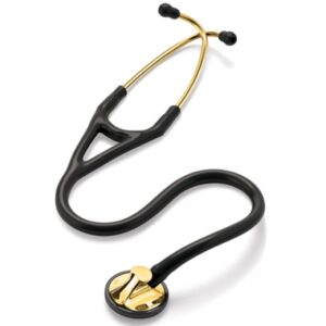 Littmann Master Cardiology Stetoscopio 2175 Nero Finitura Ottone 69 cm - 1