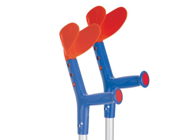 Stampelle Pediatriche Tiki Rosso/Blu Regolabili 16-21 cm - 5 coppie