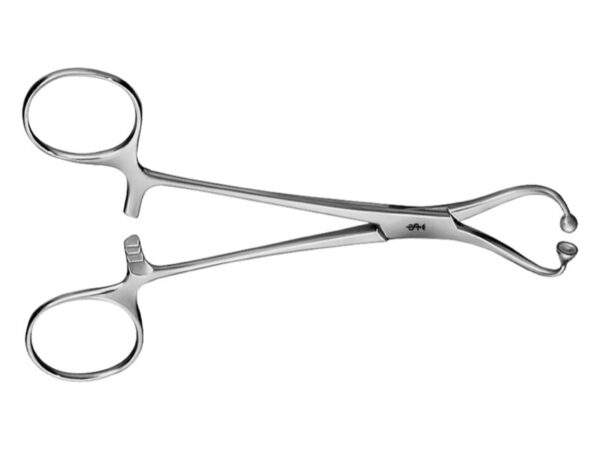 Aesculap Pinza Fissateli Curva Punte Smusse 14 cm BF464R - 3 pezzi
