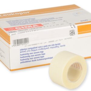 Nastro Adesivo Leukopor in TNT 9,2 m x 25 mm per Pelli Sensibili - 72 pezzi - 1