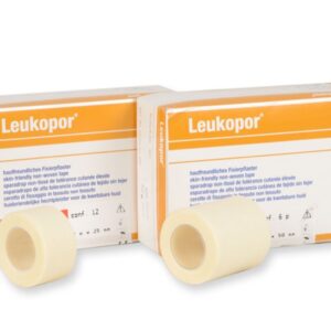 Nastro Adesivo Leukopor in TNT 9,2 m x 25 mm per Pelli Sensibili - 72 pezzi - 3