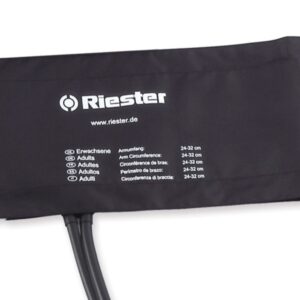 Riester Bracciale Originale per Sfigmomanometro Adulto 2 Tubi, Latex Free - 8 pz