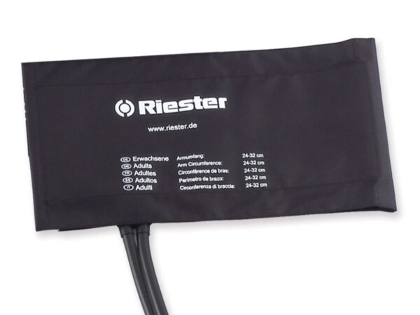 Riester Bracciale Originale per Sfigmomanometro Adulto 2 Tubi, Latex Free - 8 pz