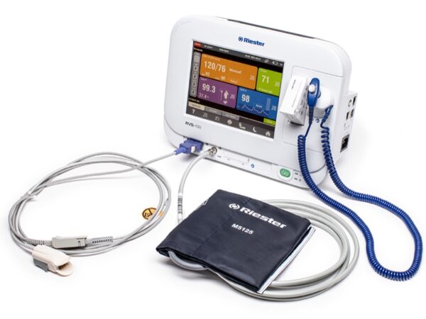 Riester Monitor Multiparametrico RVS-100 con NIBP, SpO2, Termometro Predittivo e