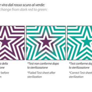 Test Bowie & Dick Upstar Pronto all'Uso per Sterilizzazione - 30 pezzi - 2