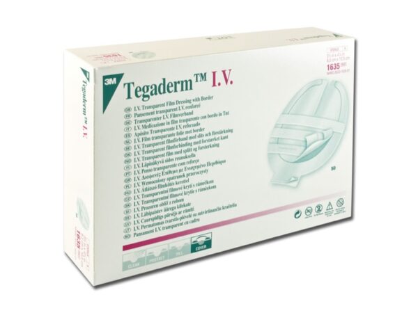 3M Tegaderm I.V. Strips Medicazione Sterile 8,5x10,5 cm Linee Centrali - 100 pz