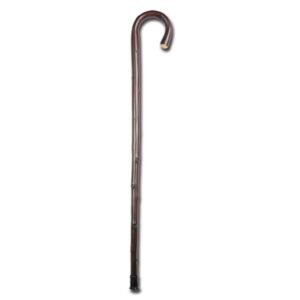 Bastone da Passeggio in Legno di Castagno, Manico Curvo, Max 100 kg - 8 pezzi - 2