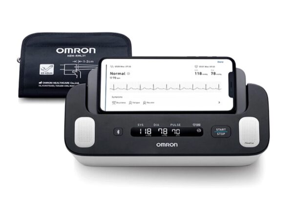 Omron Misuratore di Pressione con ECG Complete HEM-7350T 2-in-1 Smart