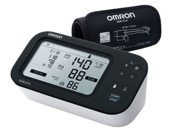 Omron M7 Intelli IT Afib Misuratore Pressione Digitale HEM-7380T1-EBK - 2 pezzi