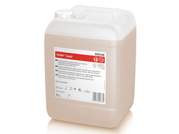 Ecolab Incidin Liquido Disinfettante per Superfici a Base di Alcol Tanica da 5 L