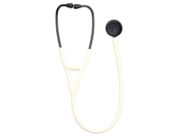 Littmann Cardiology IV Stetoscopio 6186C Alabastro Finitura Nera Connettore Nero