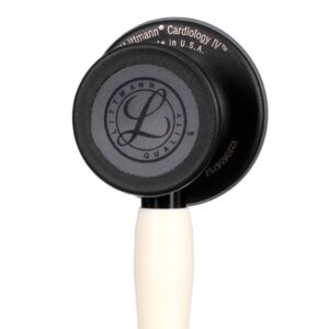 Stetoscopio Littmann Cardiology IV 6186C Alabastro, Finitura e Connettore Nero - 3