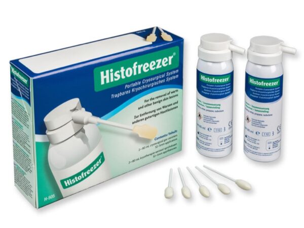 Histofreezer Kit Crioterapia Professionale 2 Flaconi 80 ml + 52 Applicatori 5 mm