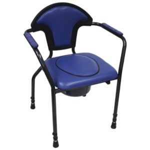 Sedia Comoda Comfort ad Altezza Regolabile con Seduta Imbottita Blu - 2 pezzi