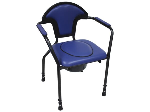 Sedia Comoda Comfort ad Altezza Regolabile con Seduta Imbottita Blu - 2 pezzi