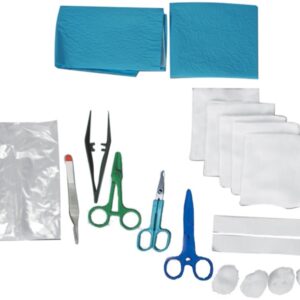 Kit per Sutura N.2 Sterile con Pinza Kocher - 15 kit