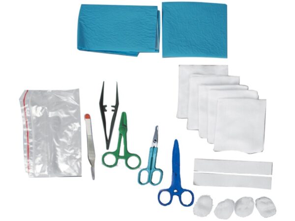 Kit per Sutura N.2 Sterile con Pinza Kocher - 15 kit