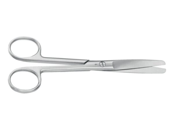 Aesculap Forbici Chirurgiche Rette Punte Smusse 15 cm BC315R - 2 pezzi