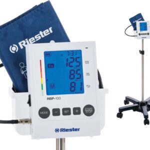 Riester Misuratore di Pressione Digitale RBP-100 1741 su Carrello con Altezza Re - 2