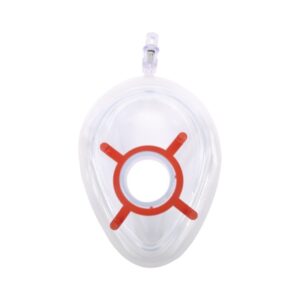 Mascherina Monouso con Cuscino Gonfiabile N. 3 Bambino Large Rossa Latex Free - - 1