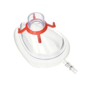 Mascherina Monouso con Cuscino Gonfiabile N. 3 Bambino Large Rossa Latex Free - - 3