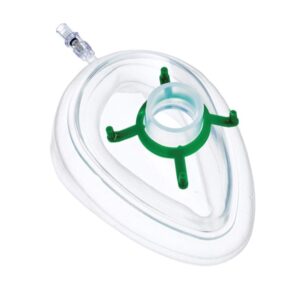 Mascherina Monouso con Cuscino Gonfiabile N. 4 Adulto Verde Latex Free - 50 pz - 3