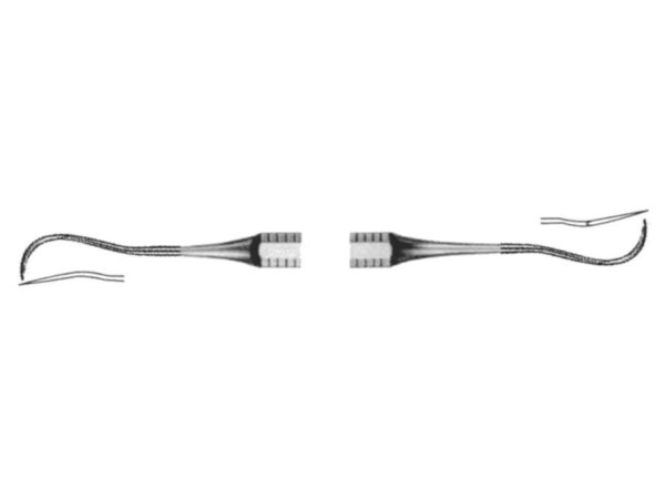 Scaler Dentale Igienista in Acciaio Inox Fig. H6/7 - 80 pezzi