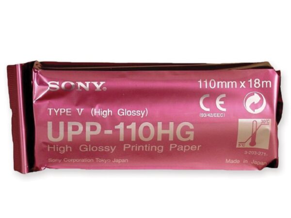 Sony Carta per Ecografo UPP-110 HG Lucida Alta Risoluzione 110 mm x 18 m - 10 ro