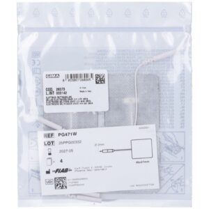 Elettrodi Pregellati Monouso con Cavo 45x80 mm Latex Free - 80 pezzi - 2