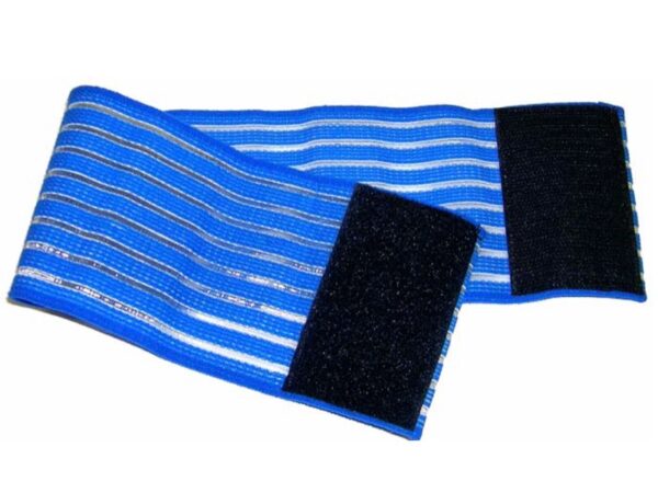 Fascia Elastica per Elettrodi Riutilizzabili 60x8 cm Blu - 15 pezzi