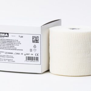 Benda Elastica Coesiva 20 m x 8 cm per Fissaggio Medicazione - 40 pezzi