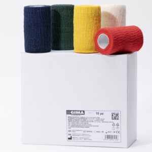 Benda Elastica Coesiva 4 m x 8 cm Colori Misti - 120 pezzi - 2