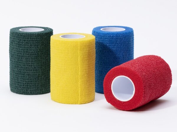 Benda Elastica Coesiva in TNT Previtnt 4,5 m x 7,5 cm Mix 5 Colori - 80 pezzi