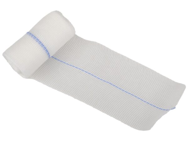 Nastro di Garza 100% Cotone X-Ray con Solfato di Bario 5 m x 7,5 cm - 96 pezzi