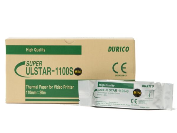Durico Carta per Videostampante Compatibile Mitsubishi K61S/KP61S/KP61B - 25 rot