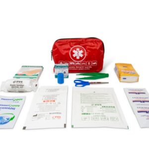 Kit Primo Soccorso Morbido in Borsa Rossa con Cerniera - 20 pezzi - 1