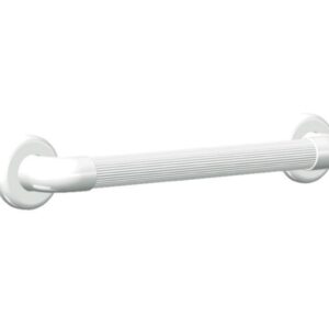 Maniglione Fisso in Plastica PVC Striato 45 cm con Placche di Fissaggio - 20 pz - 1