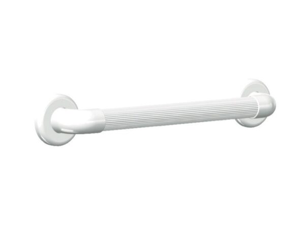 Maniglione Fisso in Plastica PVC Striato 45 cm con Placche di Fissaggio - 20 pz