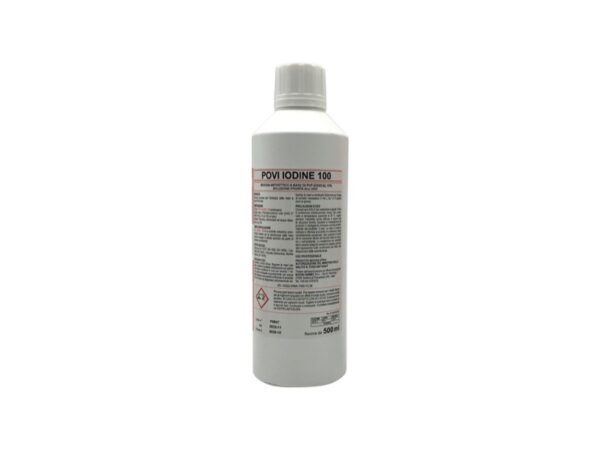 Antisettico Povi-Iodine 100 Iodopovidone 10% - 500 ml - Biocida - 15 pz