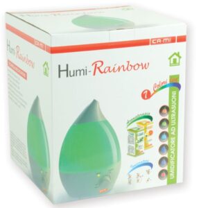 Umidificatore Humi-Rainbow a Ultrasuoni Vapore Freddo con LED 7 Colori - 4 pezzi - 3