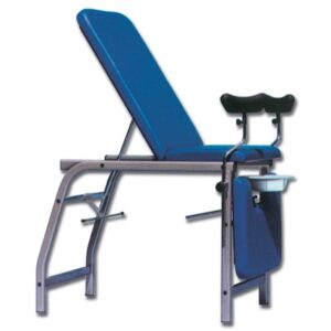 Lettino Ginecologico a 3 Sezioni in Tubolare Ovale 50x25 mm - blu