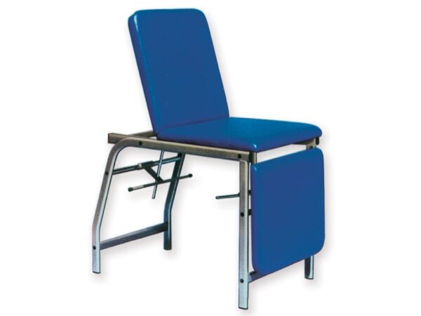 Lettino Multifunzionale 3 Sezioni, Struttura Tubolare 50x25 mm Verniciata - Blu