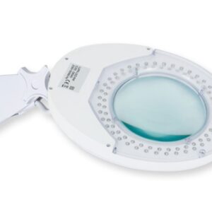 Lampada LED Lupa con Lente Ingrandente 5 Diottrie su Carrello con Ruote - 2
