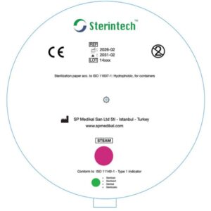 Filtro Carta per Sterilizzazione con Indicatore Vapore diam. 18,6 cm - 1500 pz