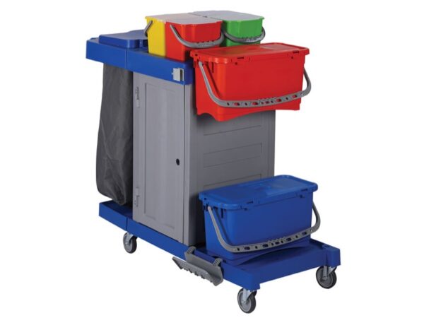 Carrello per Pulizie Multifunzionale Safety Uso Ospedaliero