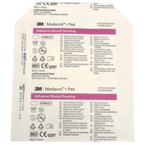 3M Medipore + Pad Medicazione Adesiva Sterile 10x10 cm - 200 pezzi - 1